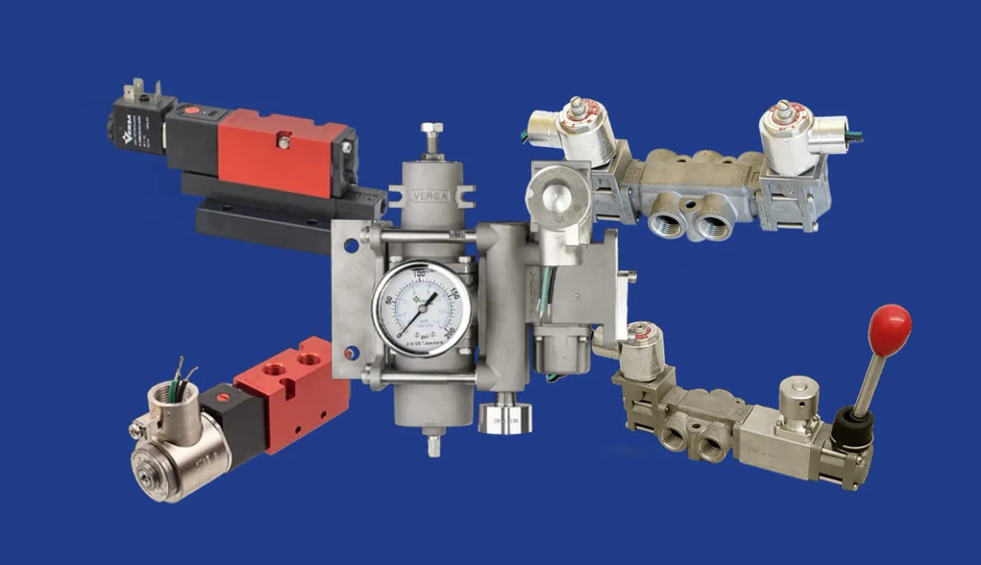 Válvulas Neumáticas y Solenoides.